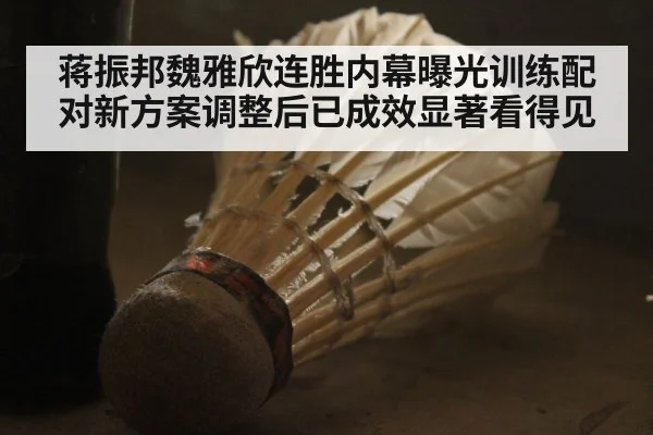 蒋振邦魏雅欣连胜内幕曝光训练配对新方案调整后已成效显著看得见